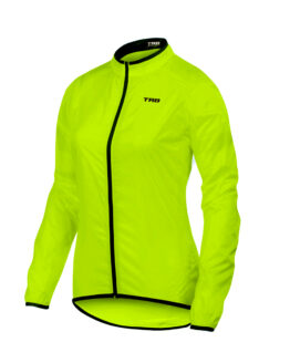 chaqueta ciclismo mujer neon