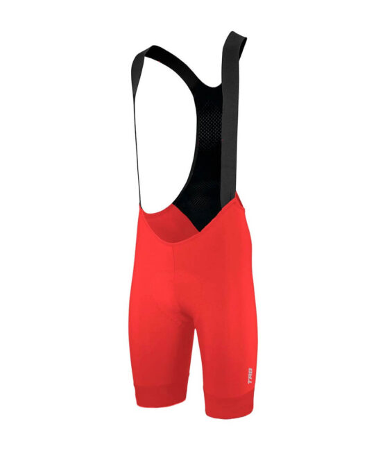 pantaloneta ciclismo con tirantas color roja