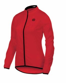 chaqueta ciclismo mujer roja