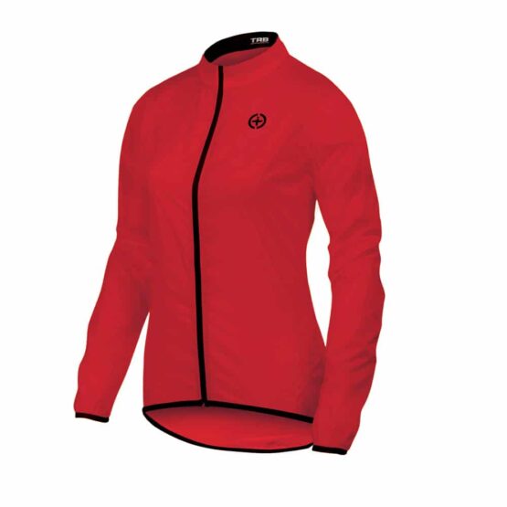 chaqueta ciclismo mujer roja
