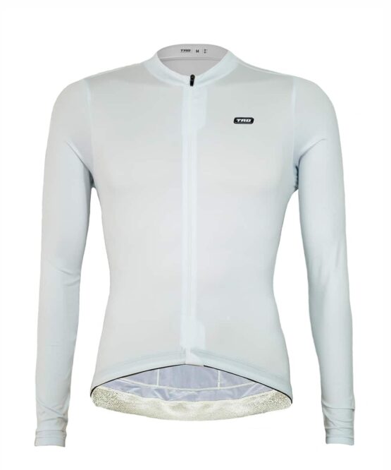jersey ciclismo termico manga larga blanco