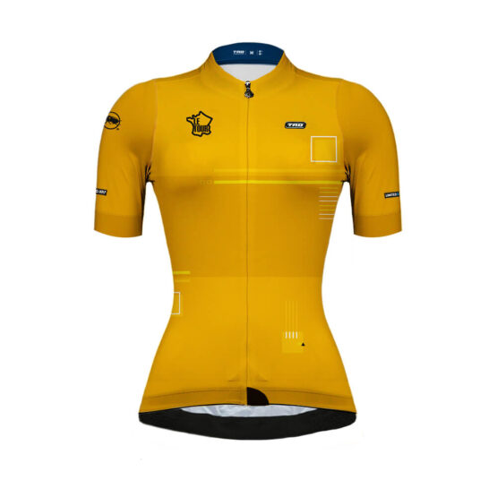 jersey ciclismo mujer manga corta tour amarilla