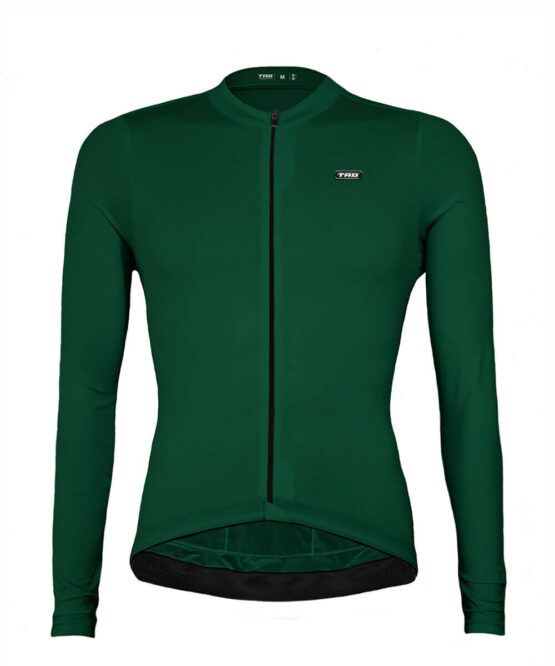 jersey ciclismo manga larga verde