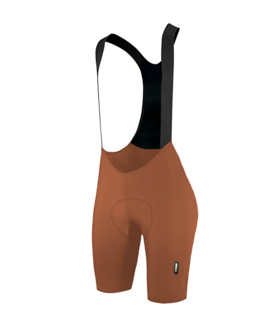 pantaloneta ciclismo tirantas bronce mujer