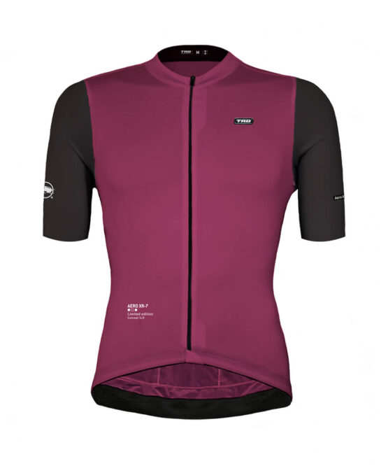 jersey ciclismo manga corta color morado