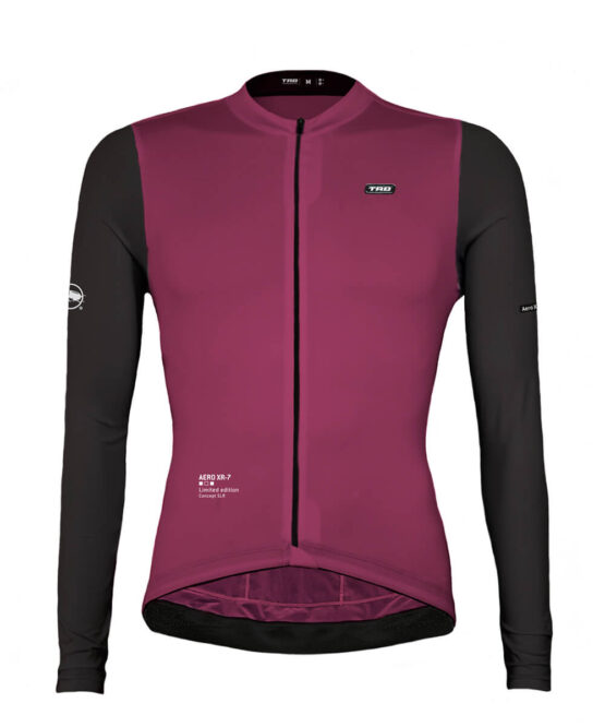 jersey ciclismo manga larga color morado