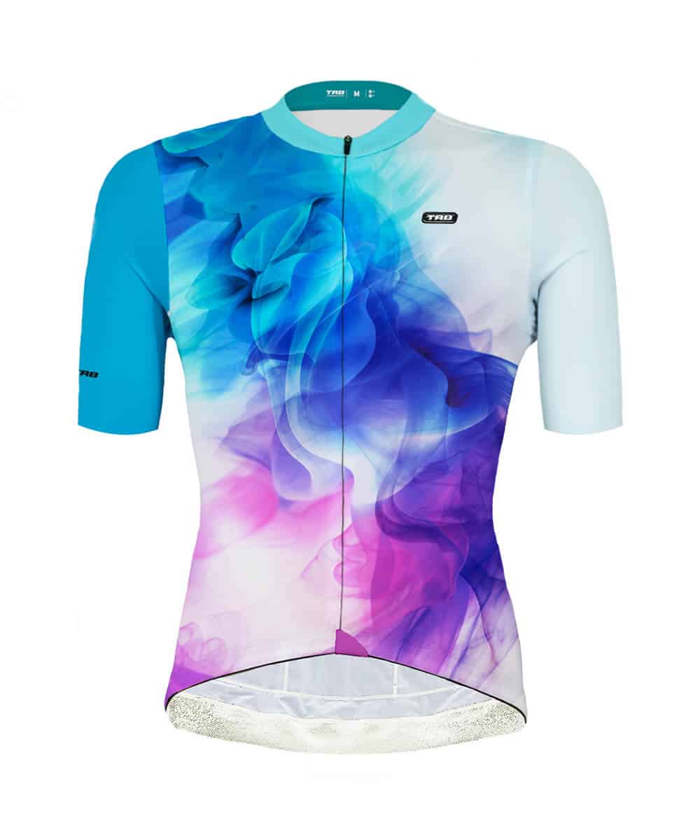 jersey ciclismo manga corta azul celeste