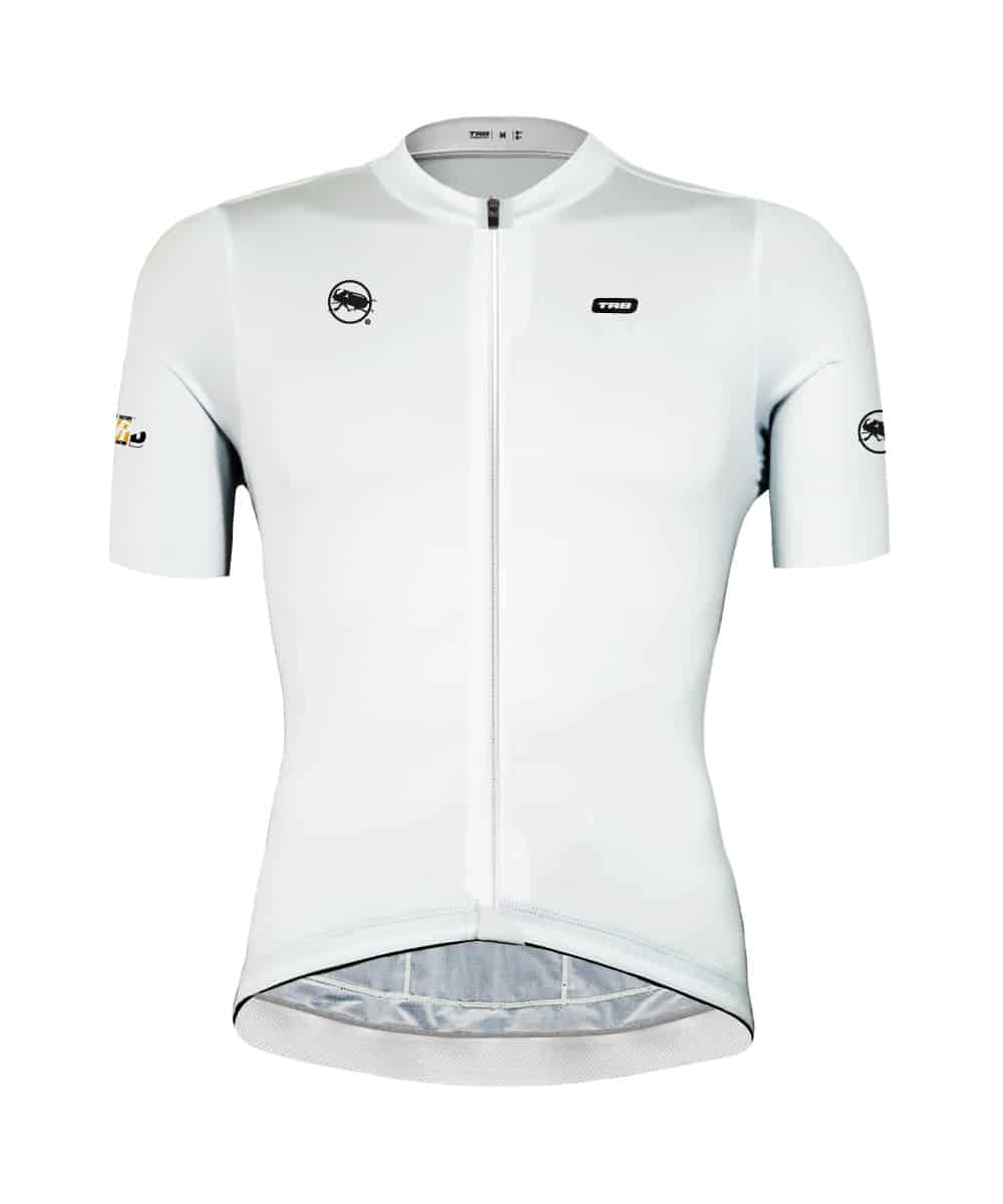 jersey ciclismo manga corta blanco