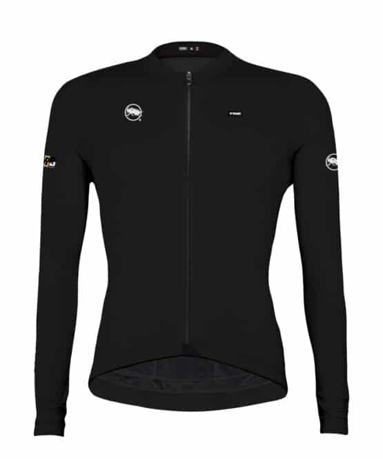 Jersey ciclismo negro manga larga