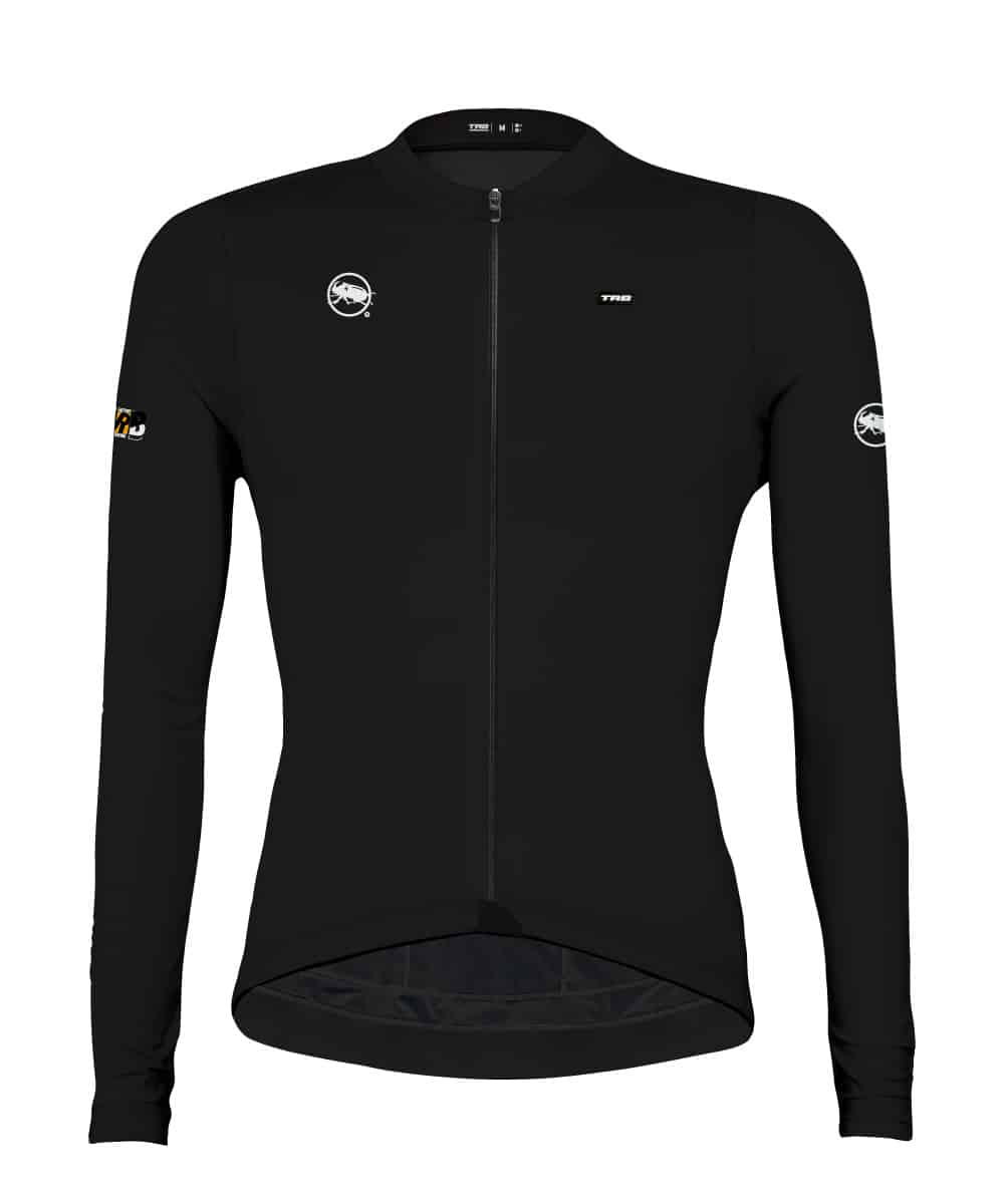 Jersey ciclismo negro manga larga