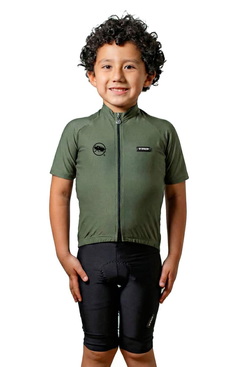 02ECO81-VM25-2 jersey ciclismo niño niña verde