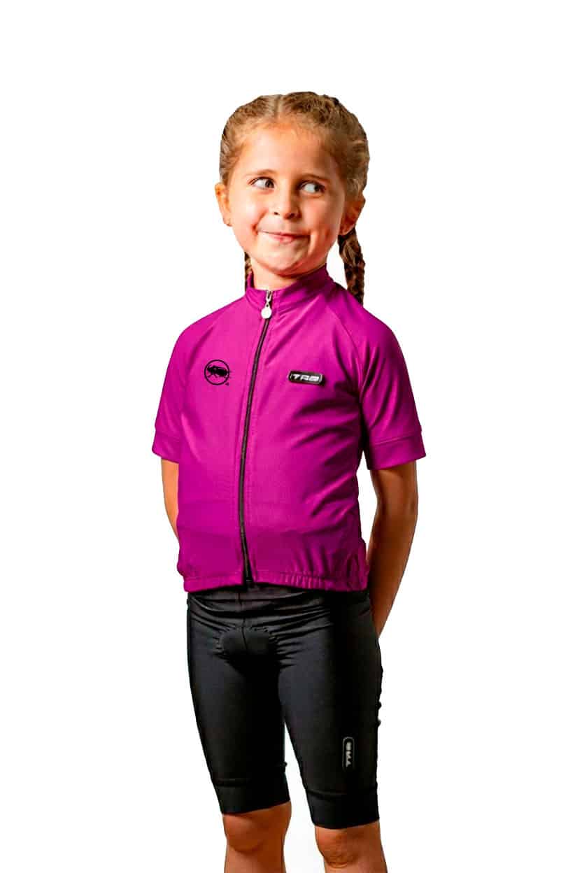 02ECO91-MO25-3 jersey ciclismo niño niña morado