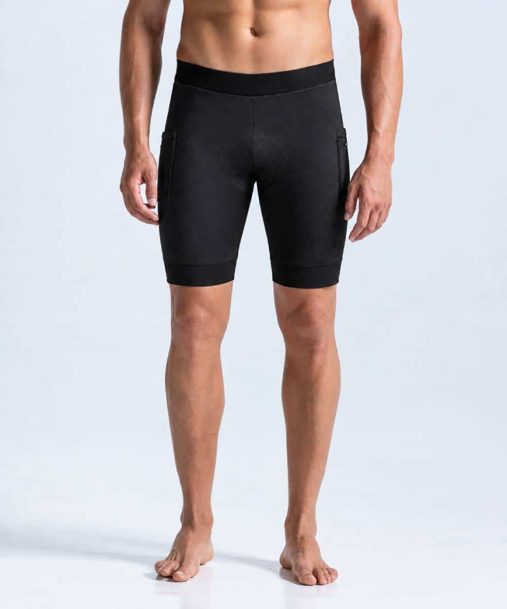 Pantaloneta running lycra negra