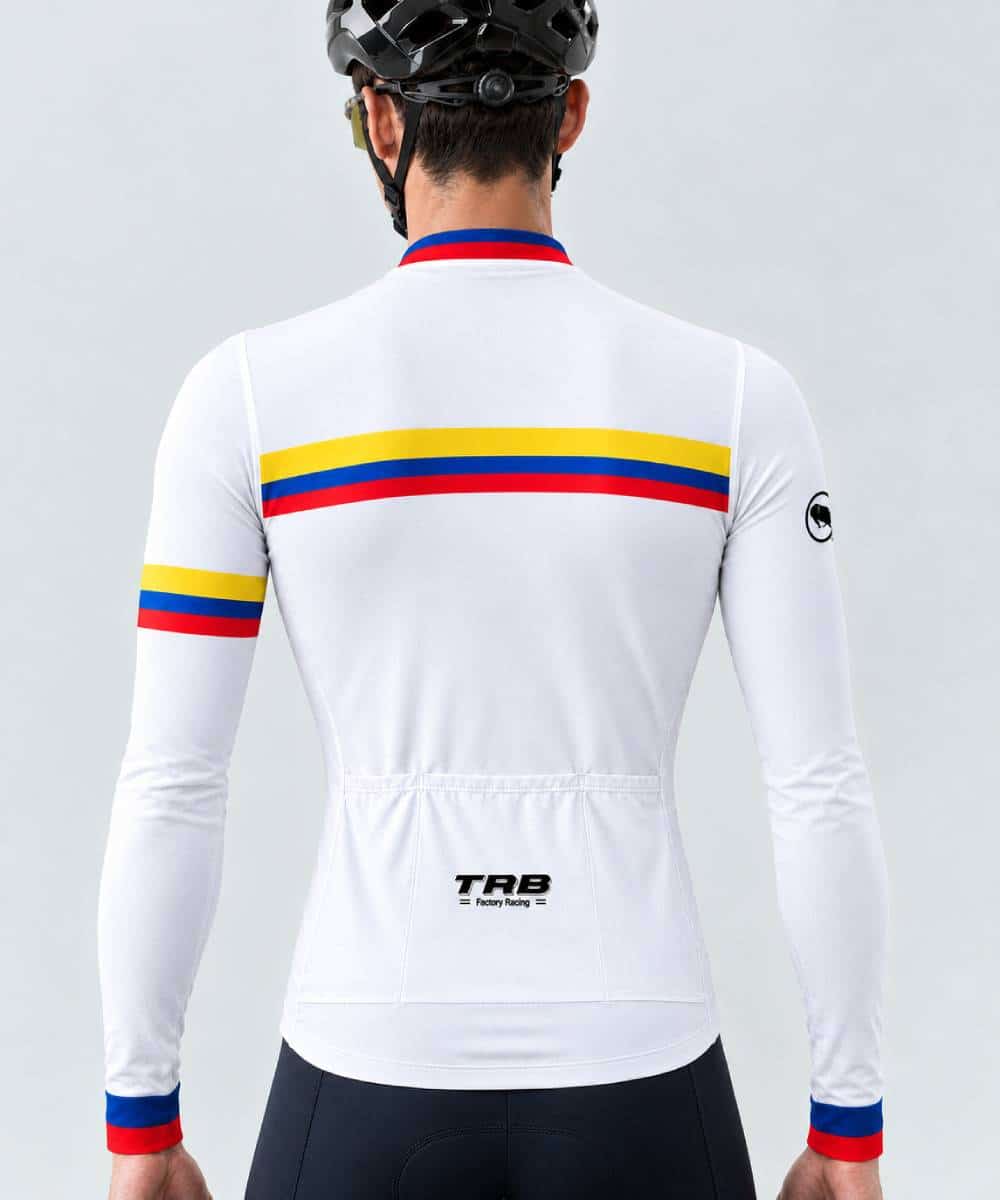 jersey ciclismo manga colombia manga larga espalda