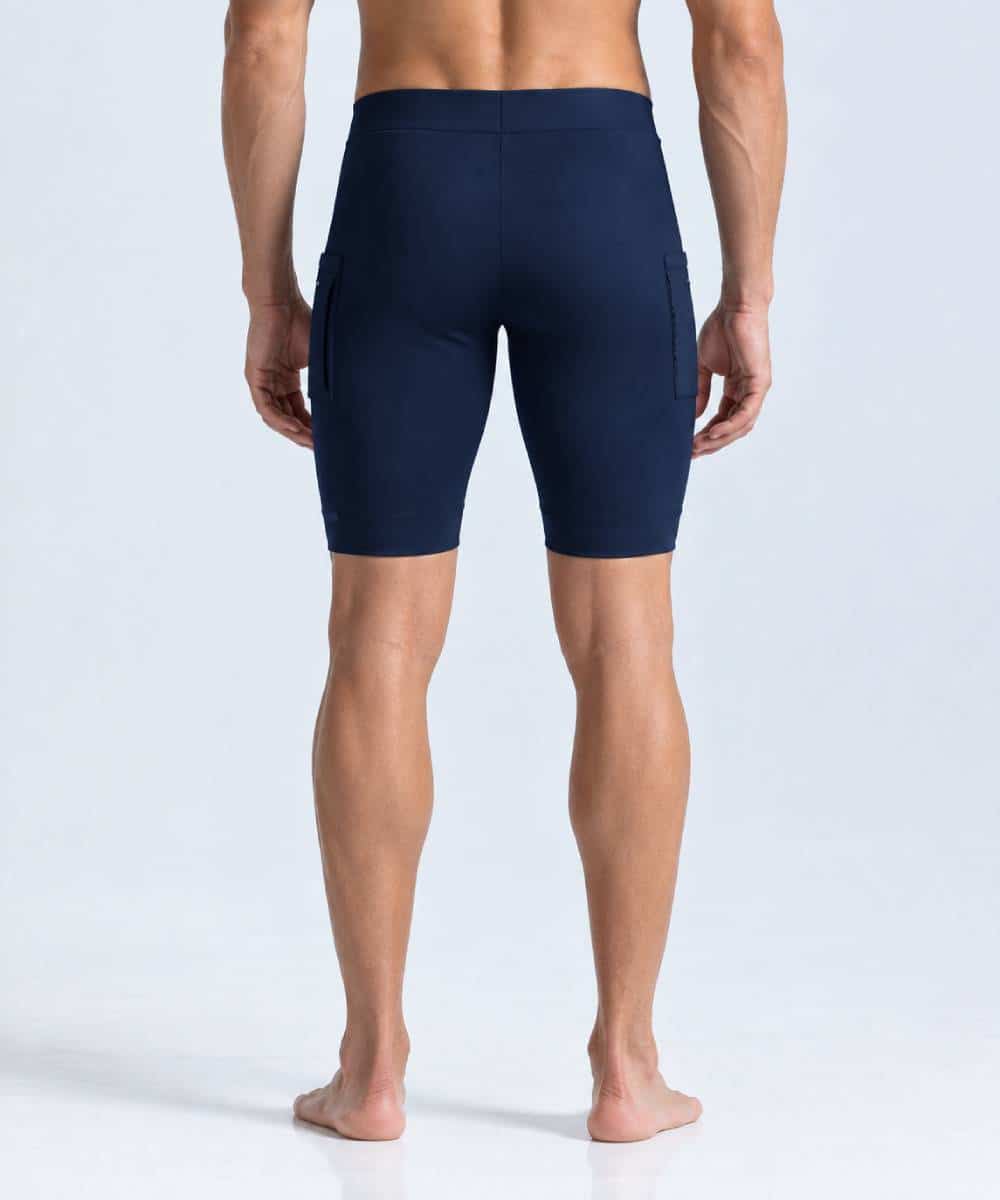 pantaloneta running azul oscura