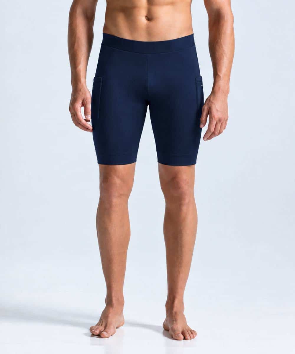 pantaloneta running azul oscuro